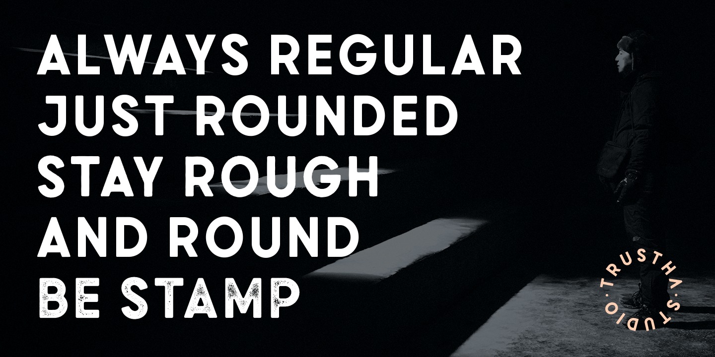 Brunches Round Slanted Font preview